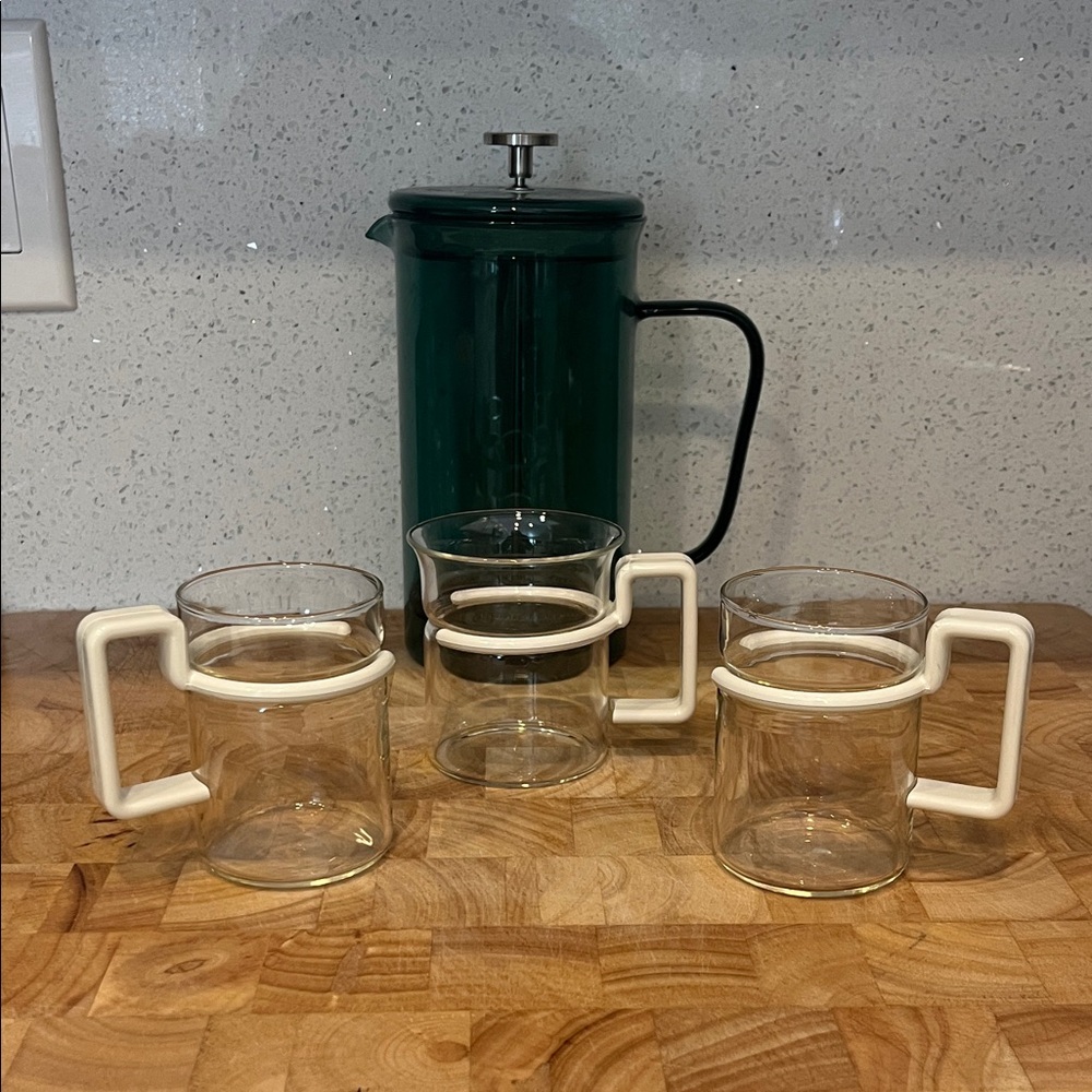 Bodum Picard Espresso Glasses 1980’s Vintage Carsten Jorgensen Danish design